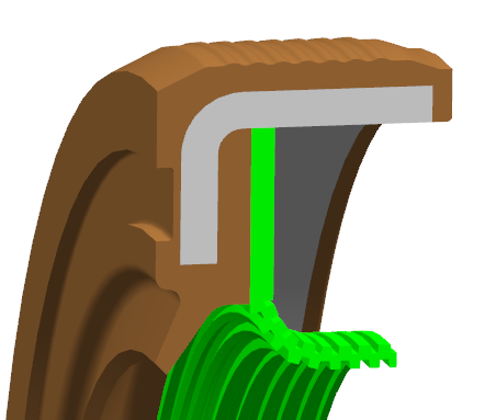 Transmission input oil seal